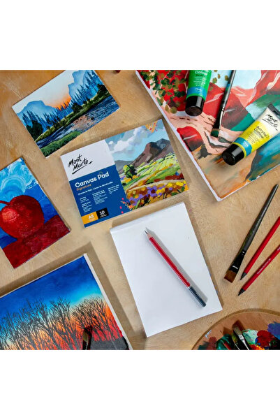 Mont Marte Canvas Pad Blok Signature A3 10 Sheets