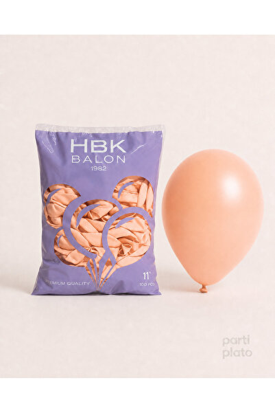 HBK Balon Makaron 11" Balloons Hbk Orange 100Pcs