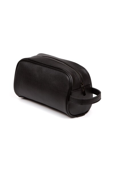 Newish Erkek Deri Portföy Clutch Traş Kozmetik Bakım Ve Günlük El Çantası