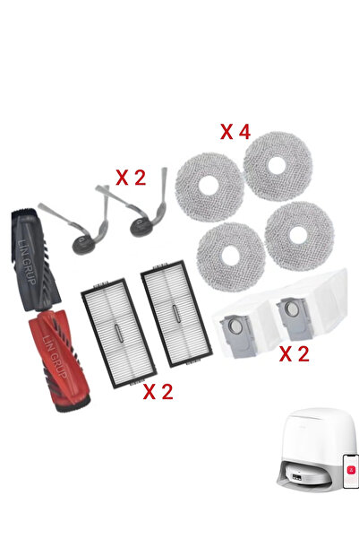 LİN GRUP Set de piese de schimb compatibil cu modelul Roborock Qrevo curvX