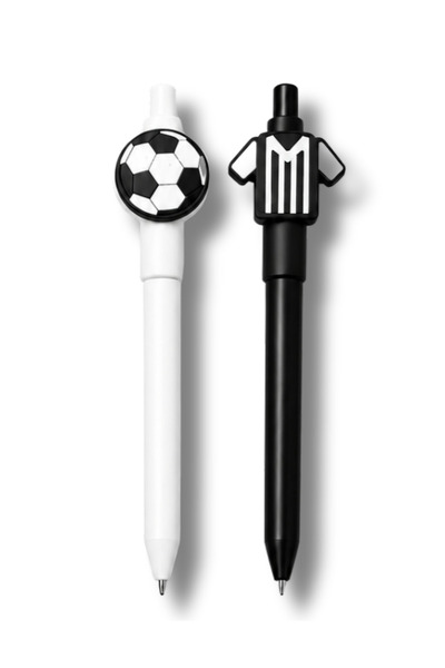 excarpin Black White Flexible Grip Comfortable Writing Double Fan Pen