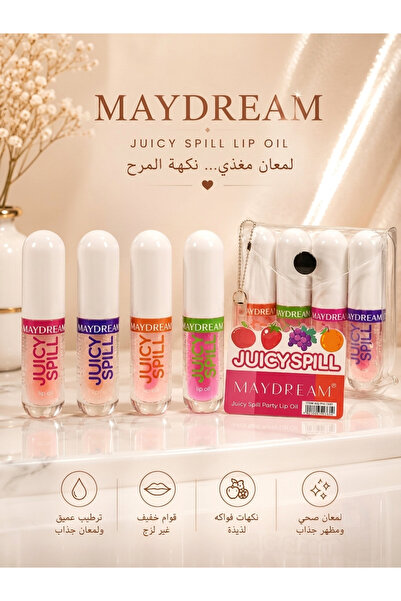 MAYDREAM ملمع الشفاه Juicy Spill – لمعان وترطيب لا يقاوم!