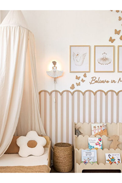 mdmetadesign Boyanabilir Ham Mdf Dekoratif Dalga Model Duvar Çıtası