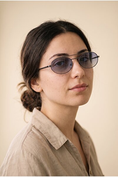 Chocolate Eyewear Kadın Polarize Yuvarlak Güneş Gözlüğü Mor UV400 Korumalı