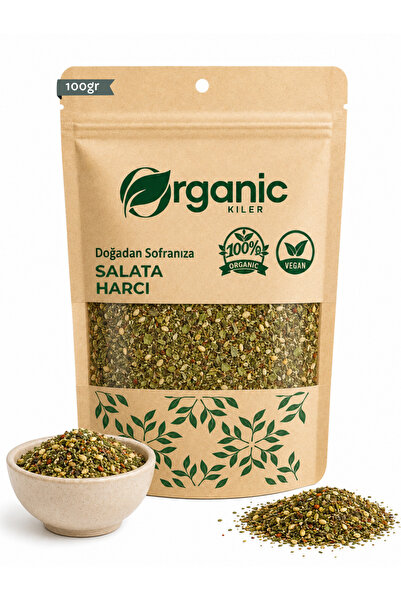 Organic Kiler Salata Baharatı 100 gr - Doğal Kurutulmuş Salata Çeşnisi - Lezz...