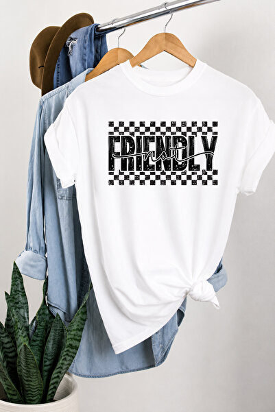 Auryne Jewelry Oversize Text Printed Unisex Special Design Printed T-Shirts 1...