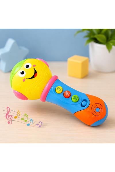 Salamandra Kids Microfon de jucarie cu muzica, proiector si sunete interactiv...
