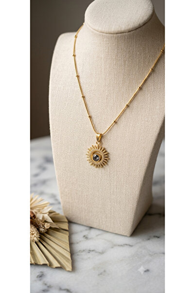 Marca Accessories Güneş Detaylı Gold Kolye