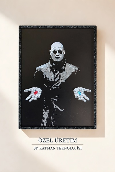 Saes Labs The Matrix Morpheus 3D Tablo 15×20 cm
