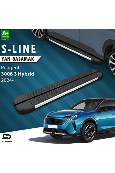 S Dizayn Peugeot 3008 3 Hybrid S-Line Aluminyum Yan Basamak 183 Cm 2024 Üzeri...