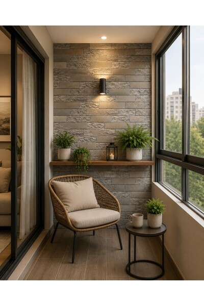 UnicSpot Panou decorativ PVC, brick, 98x48x0.3 cm