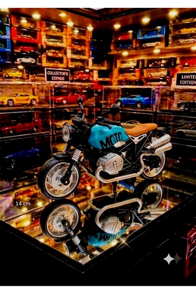 OYUNCAKSAHİLİ Çekbırak Harley Tarz Diecast Metal Plst 14x10cm Koleksiyon Moto...