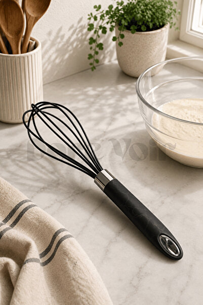 Dore Voir Silicone Whisk/ Beater Black 28 cm