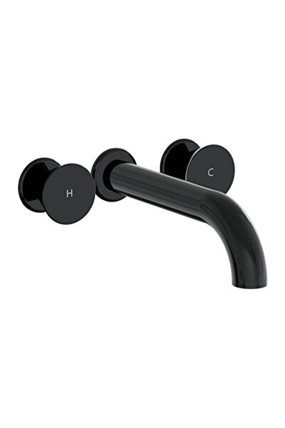 VitrA صنبور حوض سائل مدمج A4268939 طويل - أسود لامع