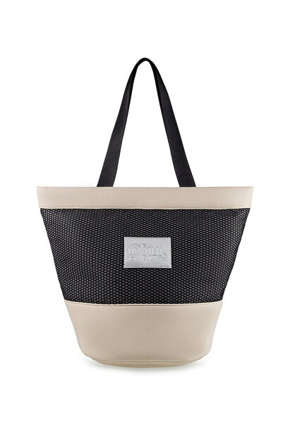 Bilik Deri Women's Beach Bag with Logo Detail