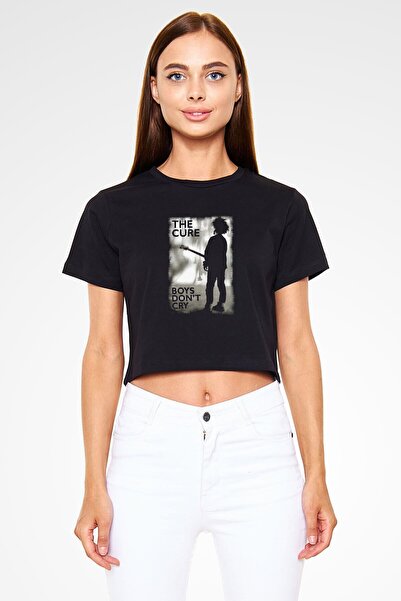 Adrift Tricou negru Cure Crop Top