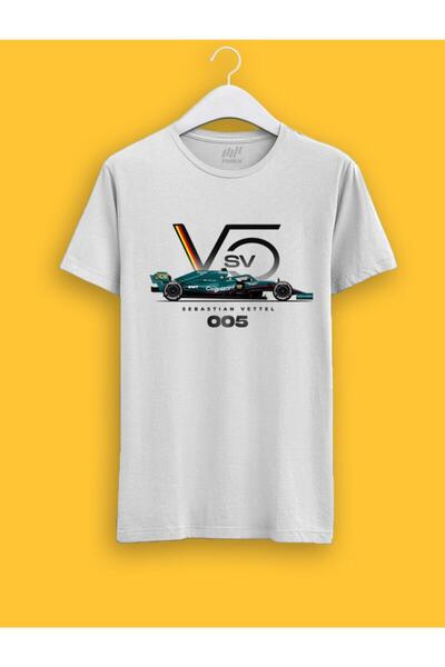 FANBOX SHOP Unisex logo tima Sebastian Vettel F1 T-shirt