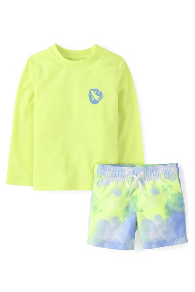 The Children's Place Baby And Toddler Boys Print Rashguard 2-Piece Swimsuit
