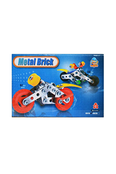 Robentoys Joc Constructii Metal, Motocicleta, 67 Piese