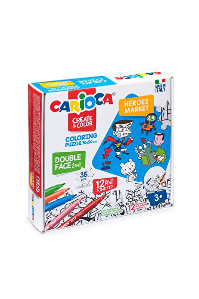 carioca Set puzzle si 12 carioci Heroes Marker