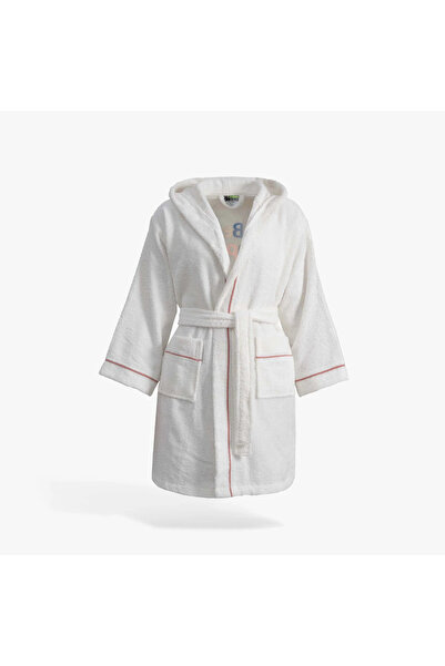 Green Black Be Happy Series Children's Bathrobe Cream/Terra Oeko Tex Standard...