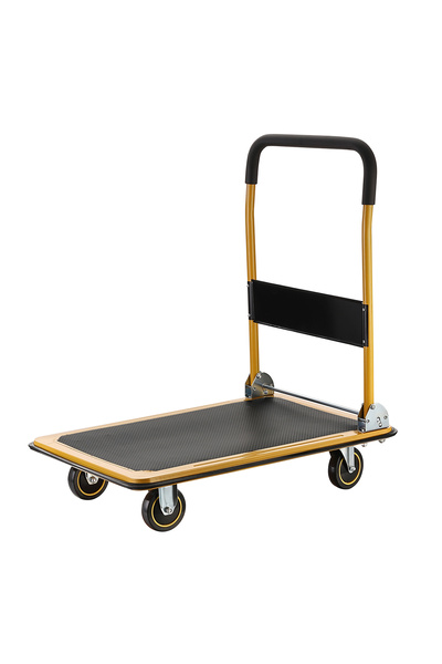 Lawazim Pro7 Folding Push Cart Dolly 150kg - 73×47cm Platform with Smooth Wheels