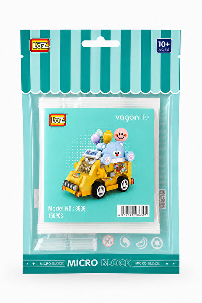 Loz Balon Arabası 160 Parça Block Oyuncak-Mini Poşet LZ-8639