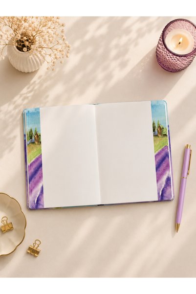 Lizy Caiet cu copertă rigidă, design elegant - 15x21cm - pagini izometrice și plane