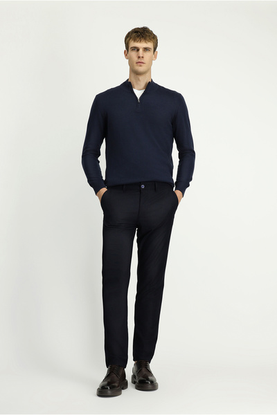 Kiğılı Regular Fit Standard Cut Lycra Canvas / Chino Trousers