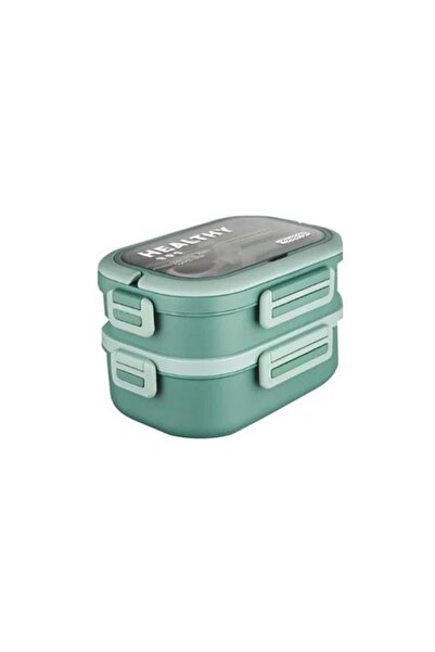 Vagonlife Bento Lunchbox 1330ml – 2 Katlı, 3 Bölmeli, Paslanmaz Çelik Sefer T...