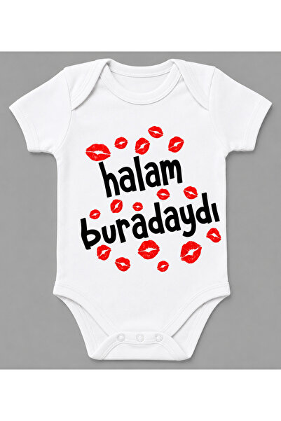 EYDUBABY هالام بيرادا هير مطبوع عليه قبلة مكتوبة، بدلة أطفال بادي سوتوندز بطب...