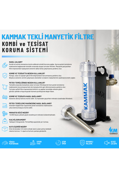 Kammak Tekli Manyetik Filtre