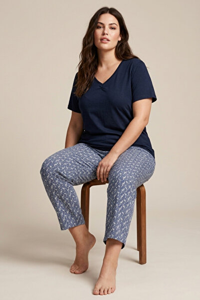 Siyah İnci Γυναικεία Πιτζάμα Plus Size "Siyah Inci" LANA