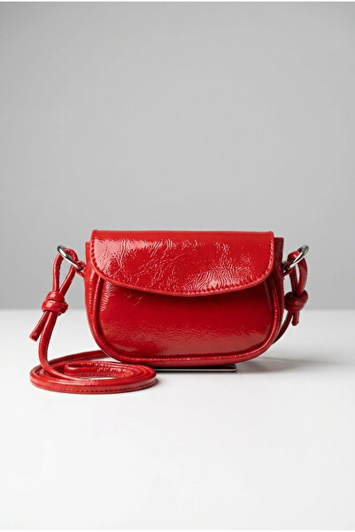 XWOH Women's Crossbody Bag Juno Red Mini Small Adjustable Knot Detail Strap S...