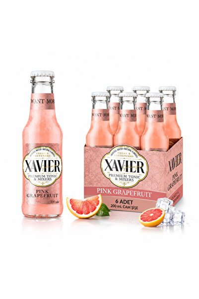 XAVİER Pink Grape Fruit Mixer 200 ML X 6