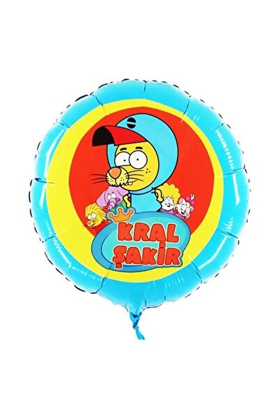 partidolu Kral Şakir Temalı 45 Cm Folyo Balon