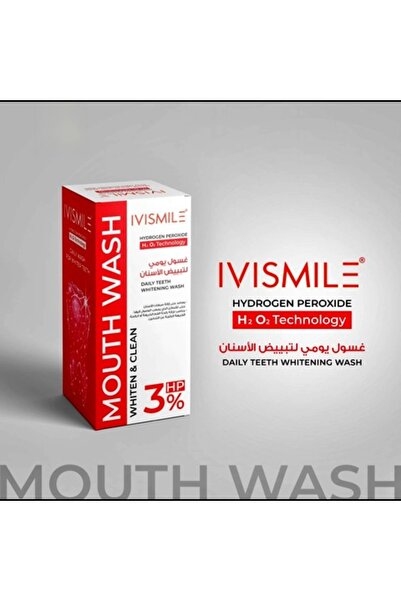 ivismile غسول تبييض الأسنان اليومي 3% - 200 مل