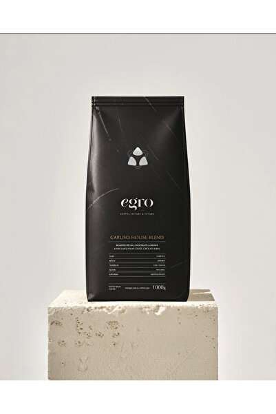 EGRO Caruso, House Blend I %100 Arabica I Taze Kavrulmuş Çekirdek Kahve 1 Kg.