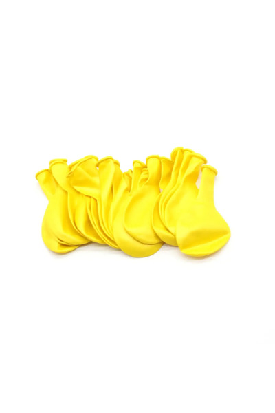 Generic Brand Yellow Metallic Balloon Retail - 20 Pieces Pm 12138 / Nedi