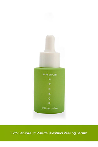 Sopure Exfo Serum-AHA BHA Aktif İçerikli, Siyah Nokta Karşıtı, Gözenek Arındı...
