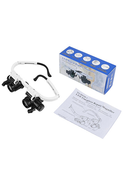 Choice WHITE 8x 15x 23x Dual-Lens Eye Loupe Magnifier Head Mount Magnifying G...