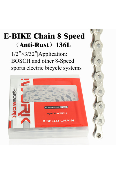 Choice 8 Speed RACEWORK E-Bike Chain 8 9 10 11 12 Speed 136 Links Chain Anti-...