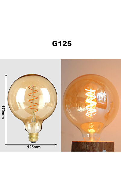 Choice 4W Yes Warm White G125 E27 LED Filament Light Bulb 220V 4W A60 ST64 T4...