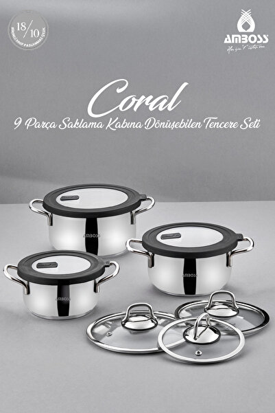 Amboss Coral 9 Piece Cookware Set