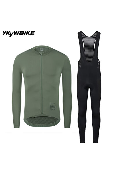 Choice Asia M (EU S) Green YLJZ1720 YKYWBIKE Men's Cycling Sets Long Sleeve L...