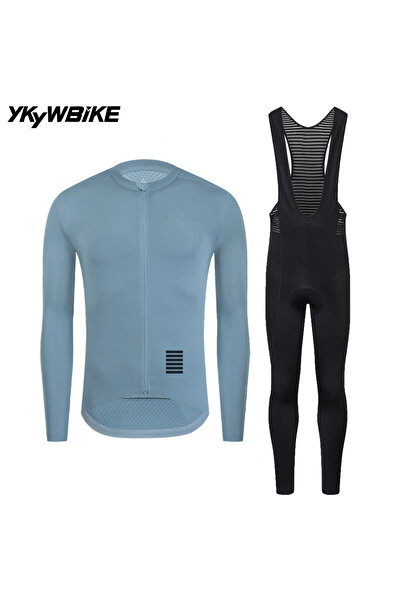 Choice Asia XL (EU L) Gray YLJZ214 YKYWBIKE Men's Cycling Sets Long Sleeve Lo...