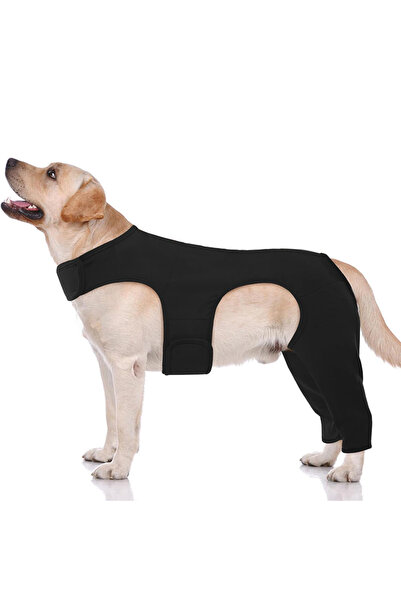 Choice1 XL black Dog Leg Rehabilitation Suit, Pet Cover to Prevent Licking Wo...