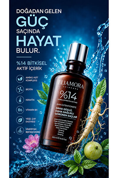 eliamora Hızlı Saç Uzatma Etkili Şampuan - Besleyici Onarıcı Şampuan