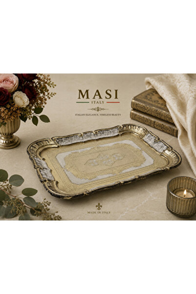 ROY KING MASI MS56 صينية قهوة مستطيلة 26*19 عاجي