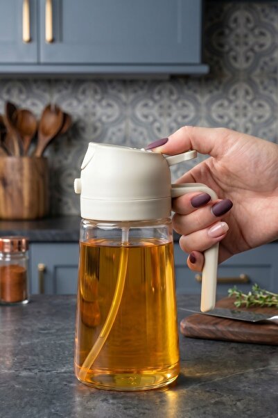 Ercazzo Cam Sprey Yağdanlık 450 Ml Airfryer Püskürtmeli Yağdanlık Zeytinyağı,...